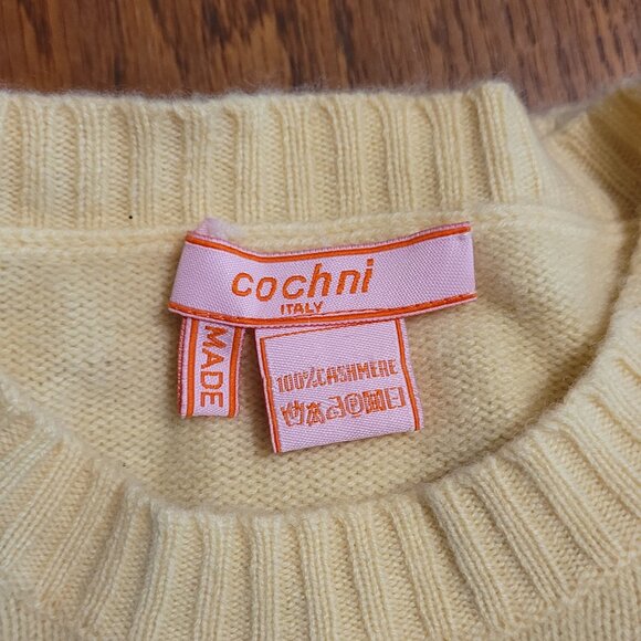 100% cashmere sweater with strawberry motif by Cochni, size 46/US 12 - Picture 6 of 9